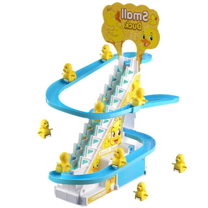 Musical Duck Slide Toy With Climbing Stairs And Light Up Track
