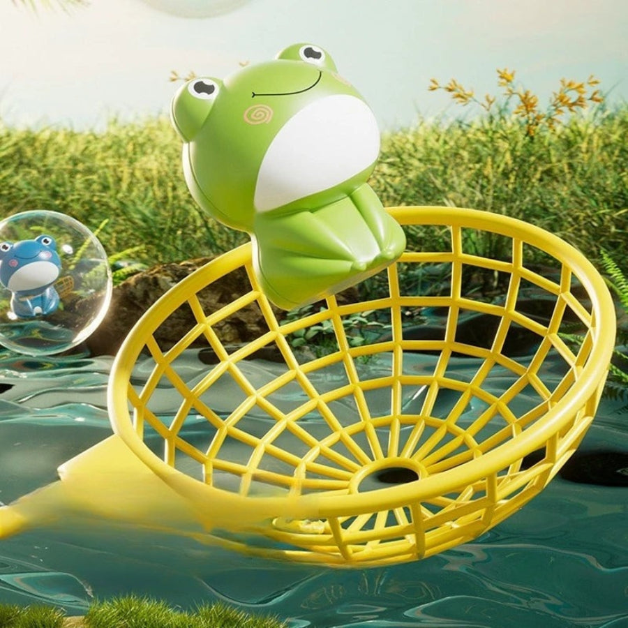 Musical Frog Toy Set With Jumping Frogs And Spinning Motion Game
