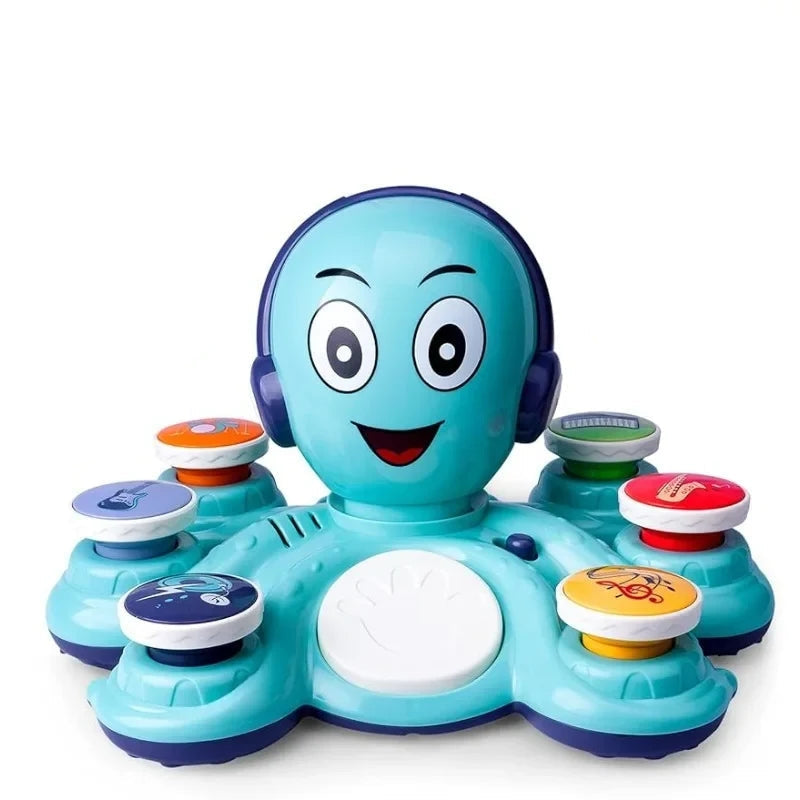 Musical Octopus Toy with Interactive Lights Rotating Movement and Sound Play for Toddlers