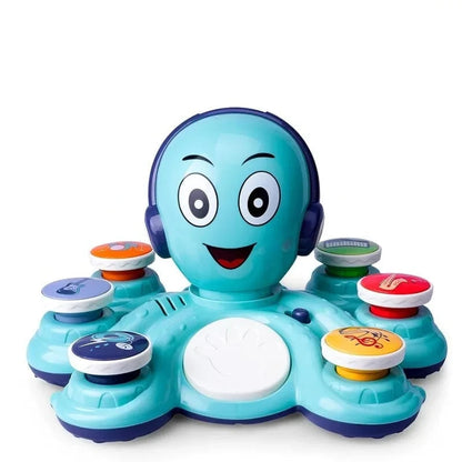 Musical Octopus Toy with Interactive Lights Rotating Movement and Sound Play for Toddlers
