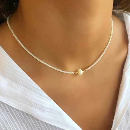 Natural Pearl Necklace Timeless Elegant Handmade Jewelry