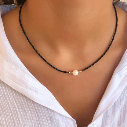 Natural Pearl Necklace Timeless Elegant Handmade Jewelry