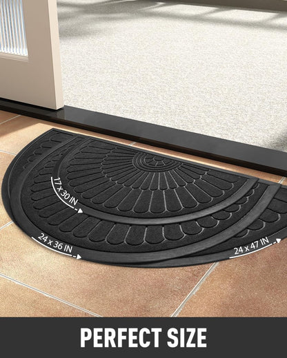 Non Slip Indoor Outdoor Door Mat Heavy Duty Dirt Trapping Entry Floor Rug