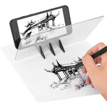 Optical Drawing Board Transparent Tracing Pad Smartphone Tablet Art Projector