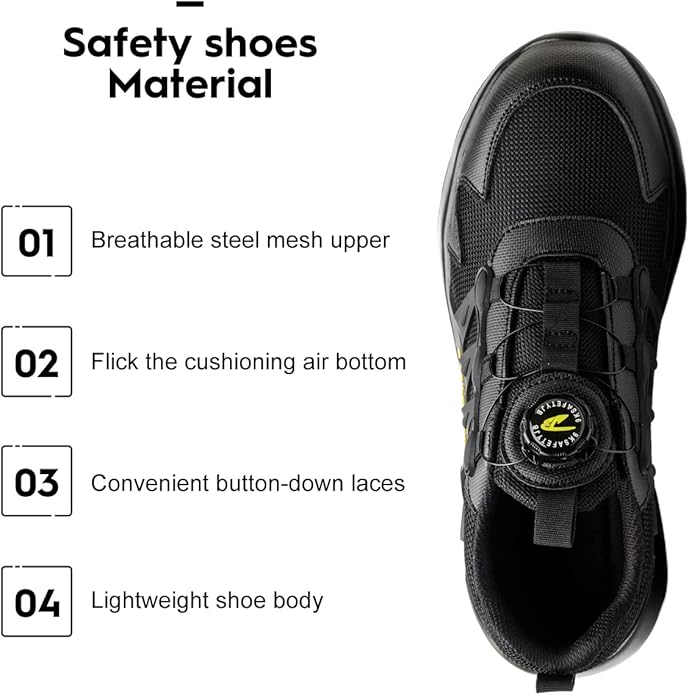 Orthopedic Safety Work Shoes Slip Resistant Lightweight Protection