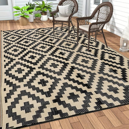 Outdoor Camping Rug Waterproof Reversible Foldable Patio Garden Mat