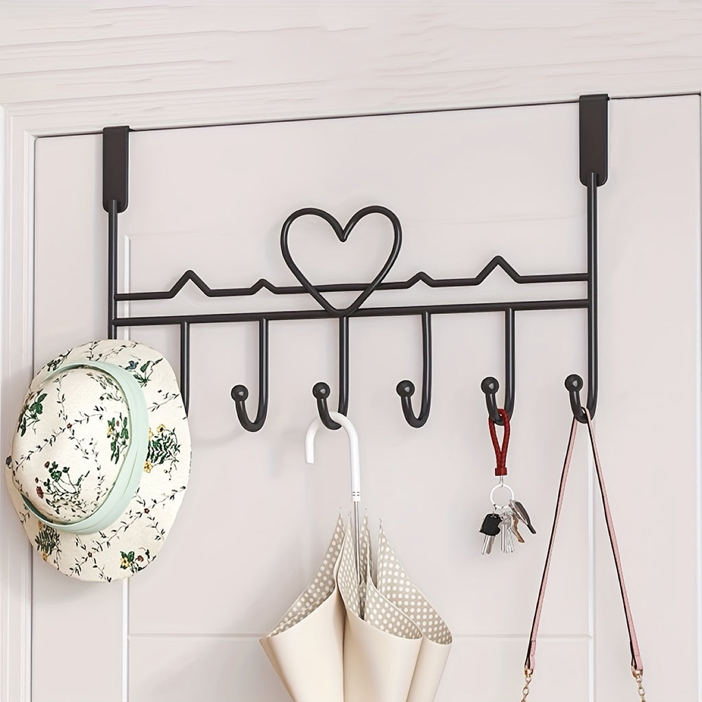 Over Door Hook Rack Modern Door Hanger Organizer for Coats Towels and Accessories