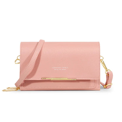 PU Vegan Leather Womens Handbag Soft Flap Design Shoulder Bag