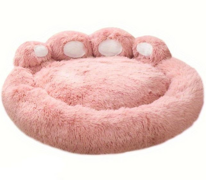 Paw Shape Pet Bed Washable Dog Bed Soft Plush Cat Bed Non Slip Pet Cushion