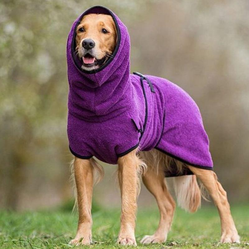 Pet Bathrobe Dog Cat Quick Dry Warm Towel Coat After Bath Shower