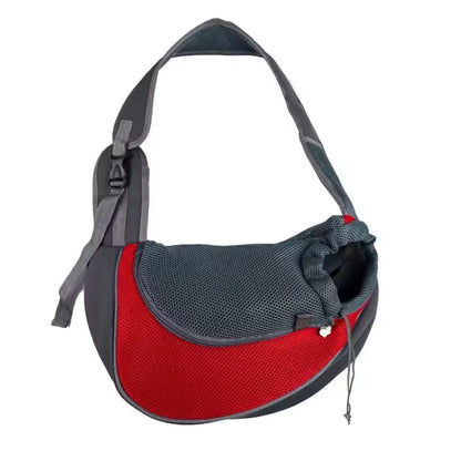 Pet Sling Carrier Bag Lightweight Secure Safety Strap Adjustable Opening Breathable