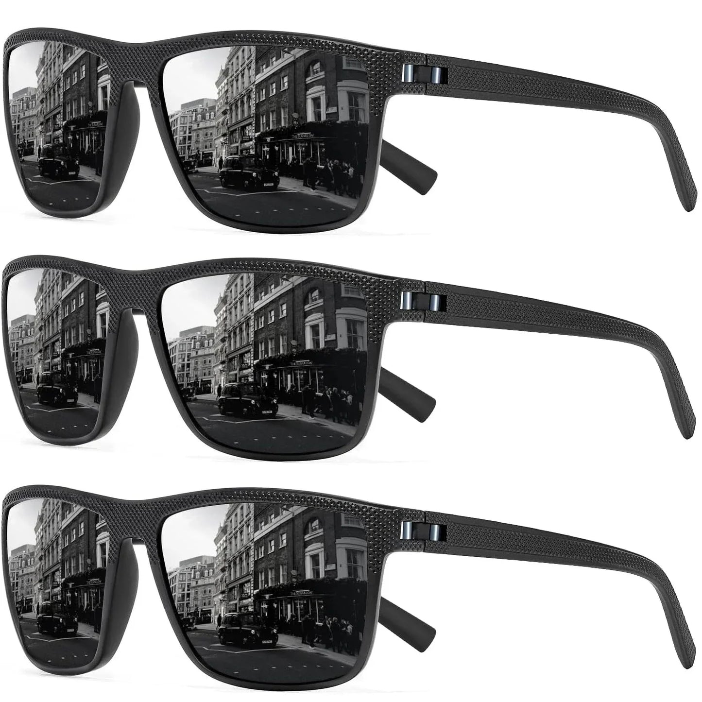 Polarized Sunglasses 3 Pack – UV400 Protection for Outdoor Activities