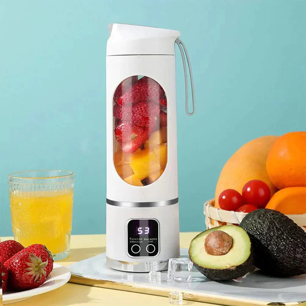 Portable Blender Juicer 450ml USB Rechargeable Smoothie Maker with Ice Crushing