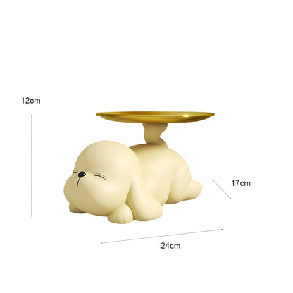 Portable Dog Bowl Stand Holder Tray Non Slip Raised Pet Feeding Station Modern