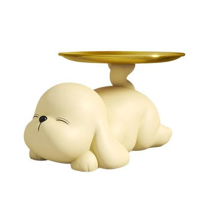 Portable Dog Bowl Stand Holder Tray Non Slip Raised Pet Feeding Station Modern