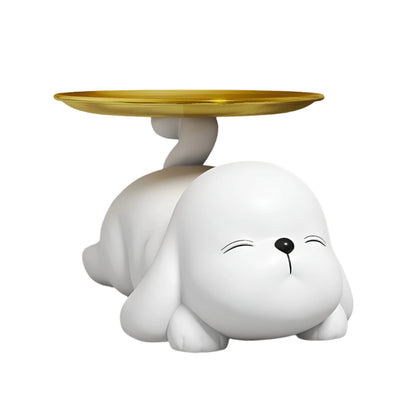 Portable Dog Bowl Stand Holder Tray Non Slip Raised Pet Feeding Station Modern