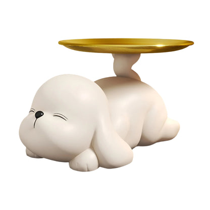 Portable Dog Bowl Stand Holder Tray Non Slip Raised Pet Feeding Station Modern
