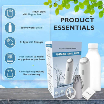 Portable Electric Bidet Sprayer Rechargeable Personal Hygiene Cleaner