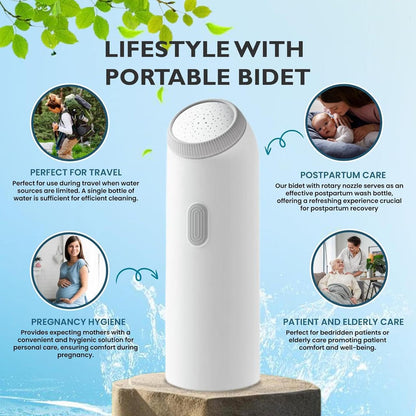 Portable Electric Bidet Sprayer Rechargeable Personal Hygiene Cleaner