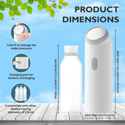 Portable Electric Bidet Sprayer Rechargeable Personal Hygiene Cleaner
