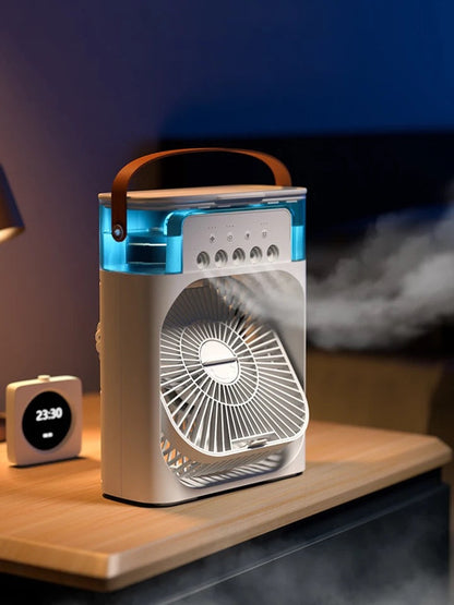 Portable Mini Air Cooler Desk Cooling Fan with Water Tank