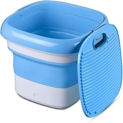 Portable Mini Washing Machine Foldable Compact Laundry Washer Travel Apartment Dorm