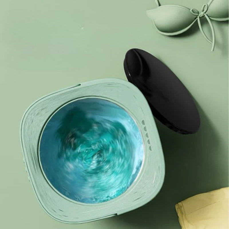 Portable Mini Washing Machine Foldable Compact Laundry Washer Travel Apartment Dorm