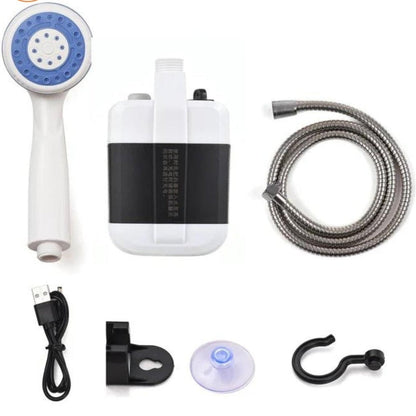Portable USB Rechargeable Camping Shower Outdoor Travel Electric Shower Pump