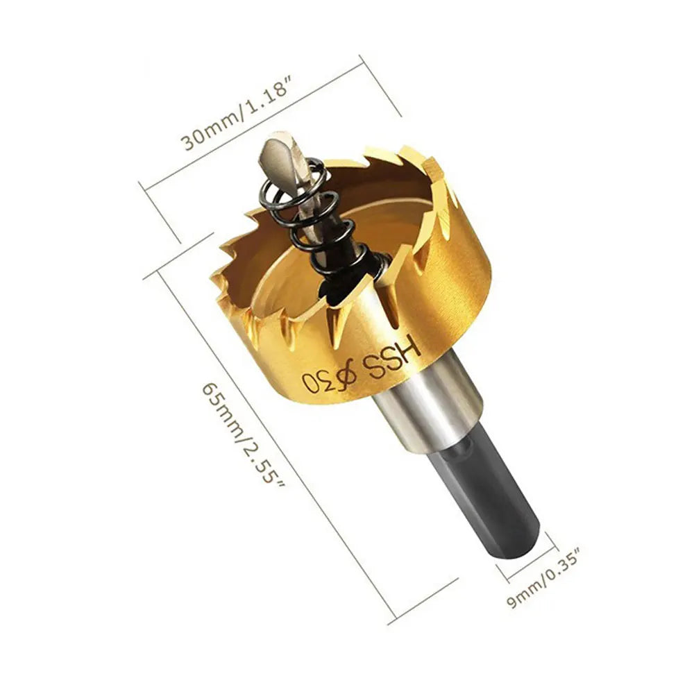 Precision Drill Bit Set 5-Piece HSS Hole Cutter Set for Metal Wood and DIY Projects