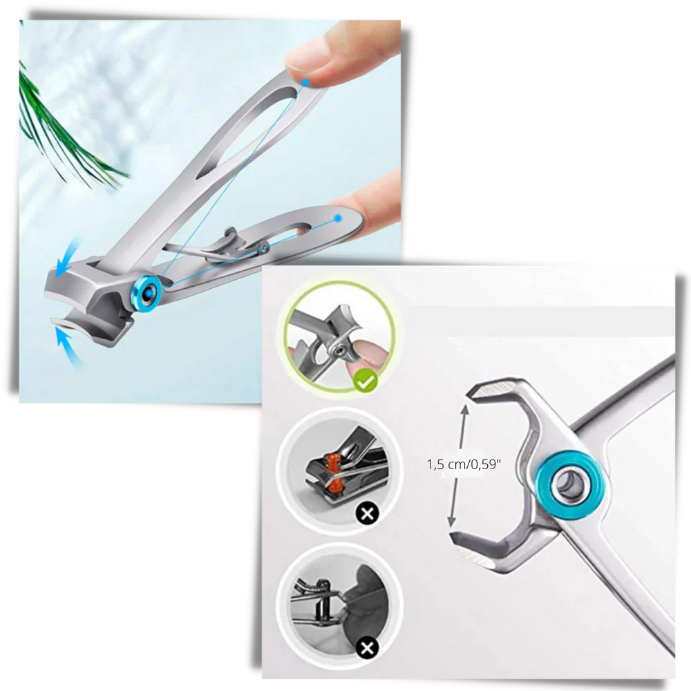 Professional Stainless Steel Nail Clipper Thick Nails Precision Tool