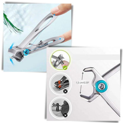 Professional Stainless Steel Nail Clipper Thick Nails Precision Tool