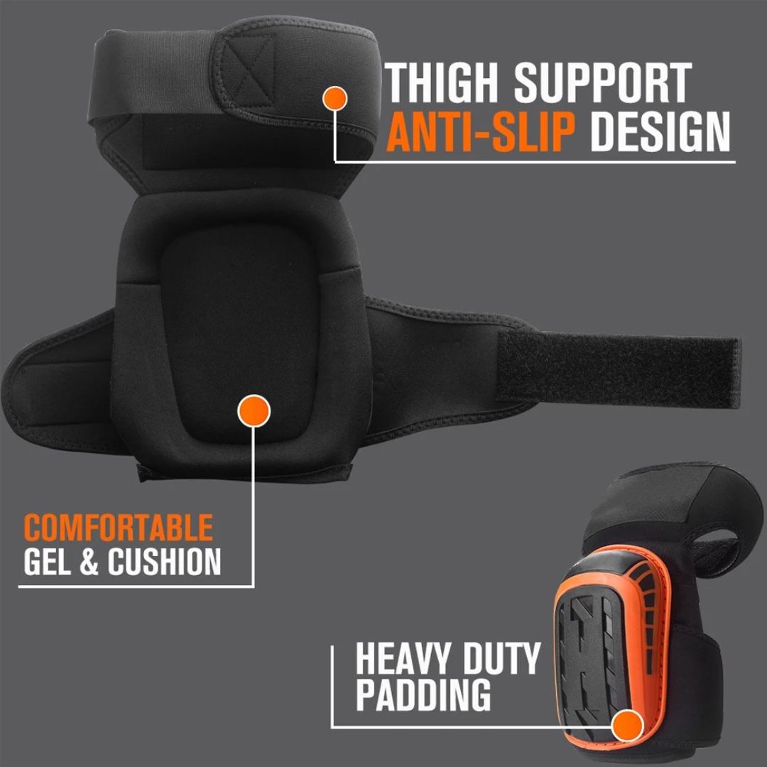 Professional Work Knee Pads Heavy Duty Adjustable Protective Gear