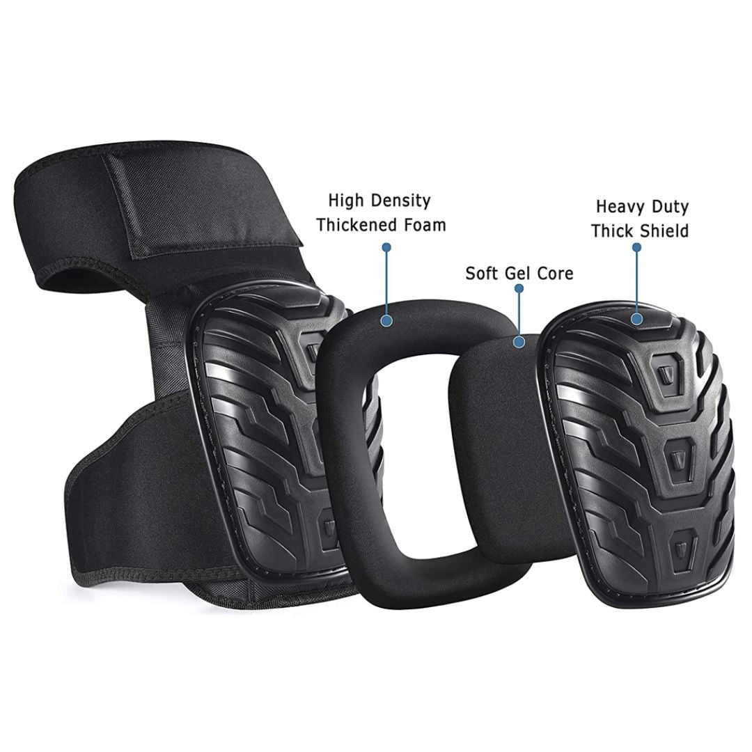 Professional Work Knee Pads Heavy Duty Adjustable Protective Gear