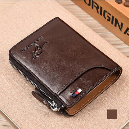 RFID Security Wallet – Waterproof Compact Leather Wallet