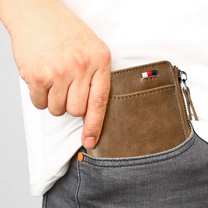 RFID Security Wallet – Waterproof Compact Leather Wallet