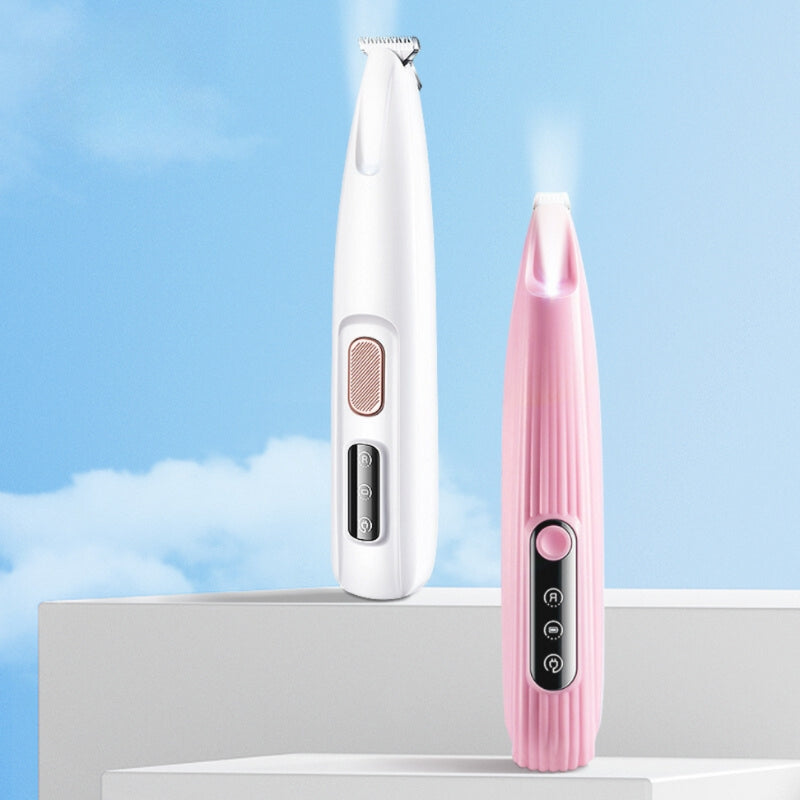 Rechargeable Cordless Pet Paw Trimmer LED Light Precision Grooming Clipper