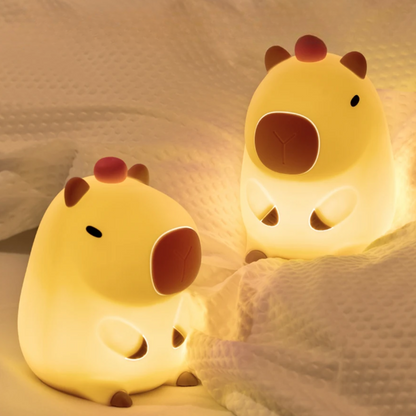Rechargeable Dimmable LED Night Light with Timer Soft Bedside Lamp