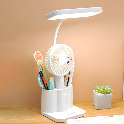 Rechargeable LED Desk Lamp with Pen Holder – Adjustable Study Lamp for Desk, Office & Reading