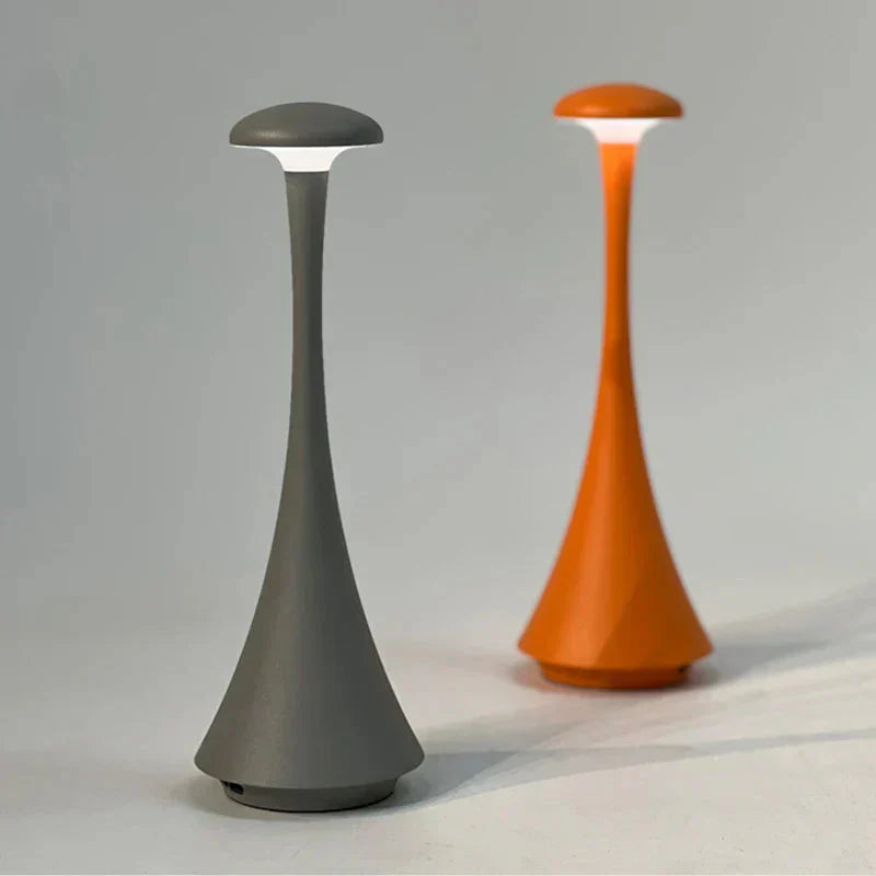 Rechargeable Mushroom Table Lamp Wireless LED Touch Control Bedside Desk Lamp