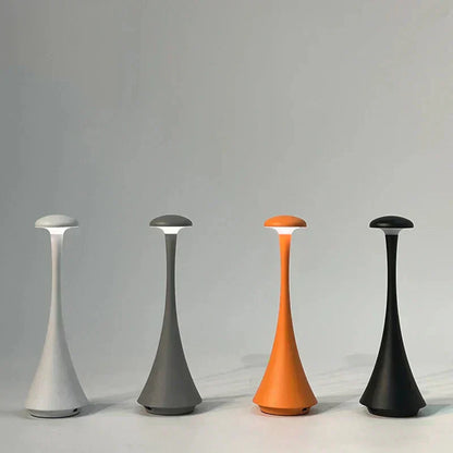 Rechargeable Mushroom Table Lamp Wireless LED Touch Control Bedside Desk Lamp