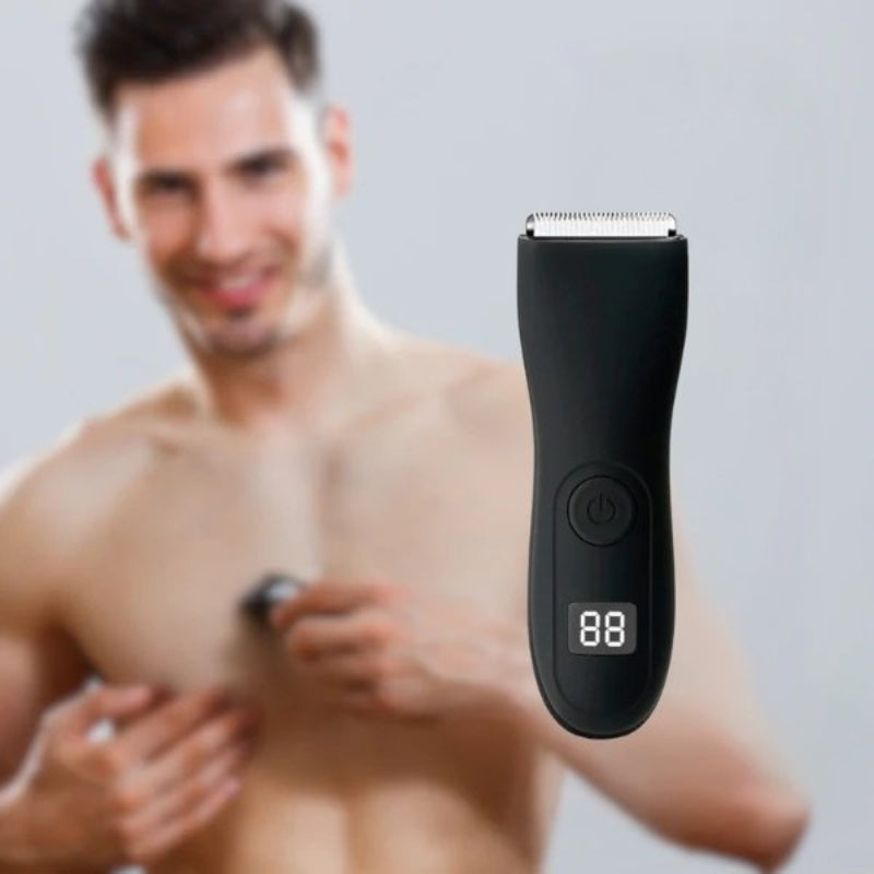 Rechargeable Waterproof Body Hair Trimmer for Smooth Gentle Grooming
