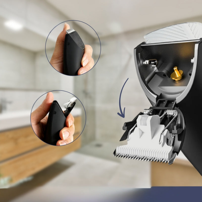 Rechargeable Waterproof Body Hair Trimmer for Smooth Gentle Grooming