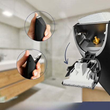Rechargeable Waterproof Body Hair Trimmer for Smooth Gentle Grooming