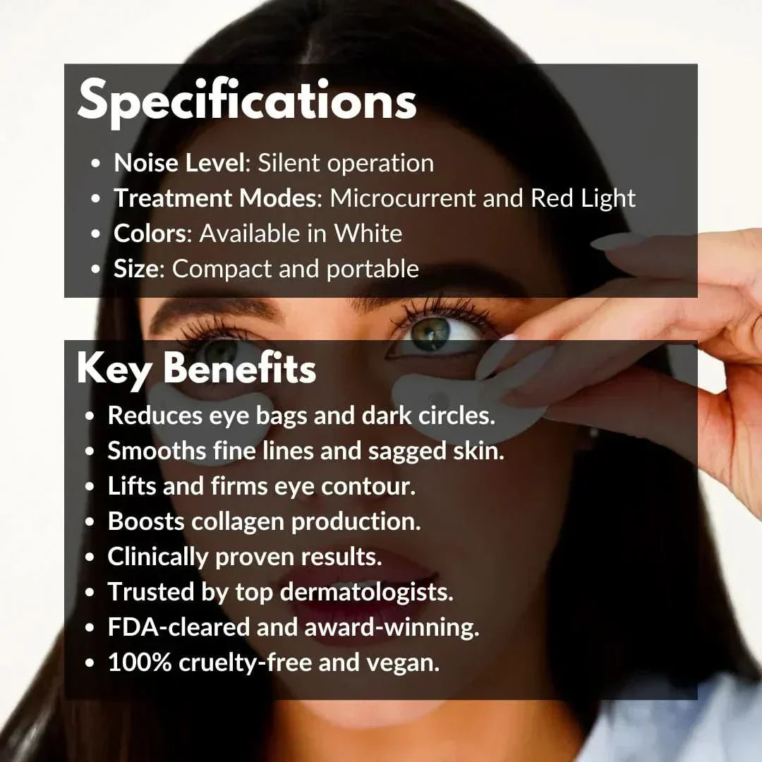Red Light Microcurrent Eye Treatment Pods Rechargeable Skincare Device