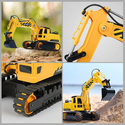 Remote Control Excavator Toy RC Construction Vehicle Kids
