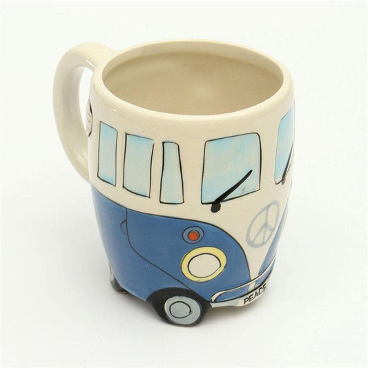 Retro Bus Coffee Mug Vintage Hippie Style Coffee Cup for Hot and Cold Drinks