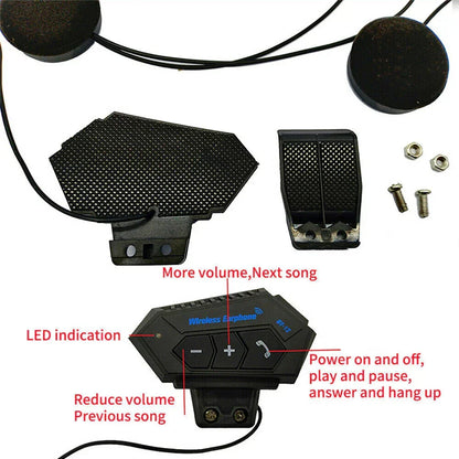 RideSync Wireless Motorcycle Helmet Headset for Safe Communication and Riding