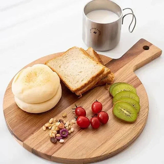Robust Cutting and Serving Board with Handle Wooden Kitchen Chopping Board