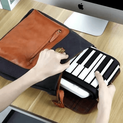 Roll Up Piano Keyboard with 49 Keys and Built In Stereo Speakers
