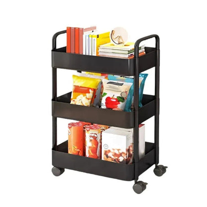 Rolling Storage Cart Multi Tier Organizer Space Saving Home Shelf
